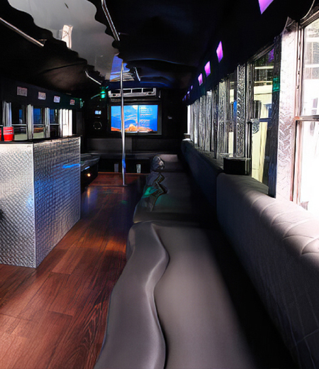 led lights on party bus