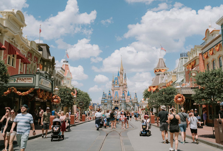 tourists in orlando