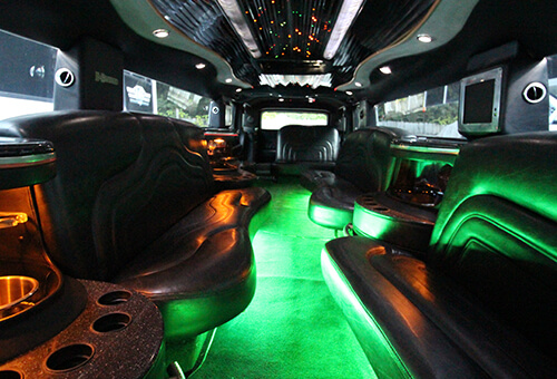 inside a luxury vehicle from our ground transportation service